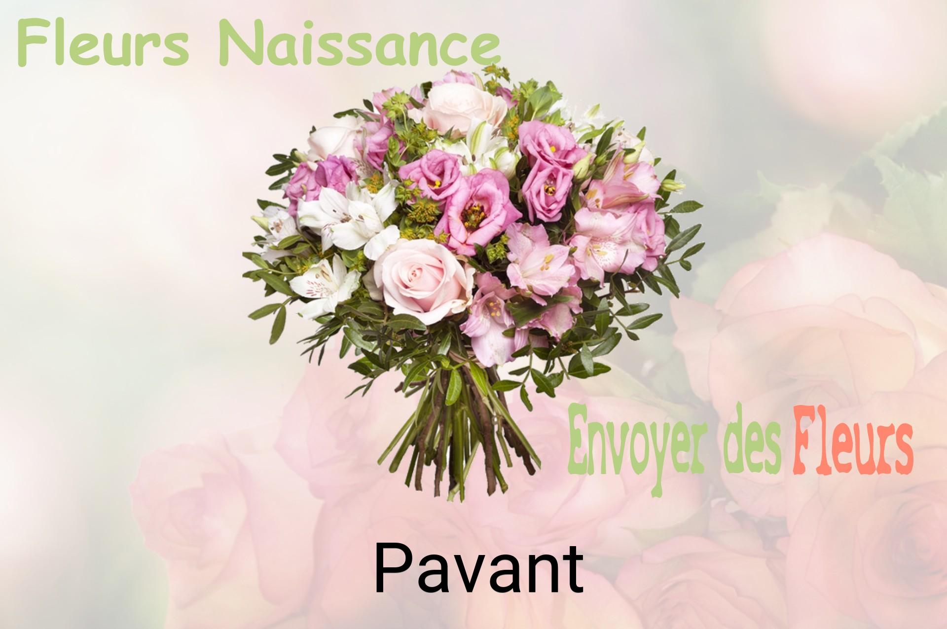Bouquet de fleurs de naissance livré à Pavant